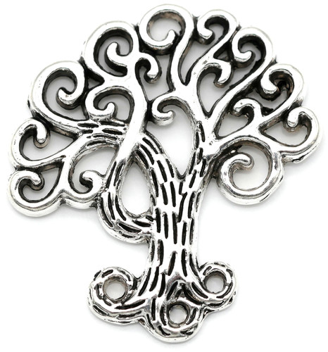 28mm Tree of Life Chandelier Focal, Antique Silver