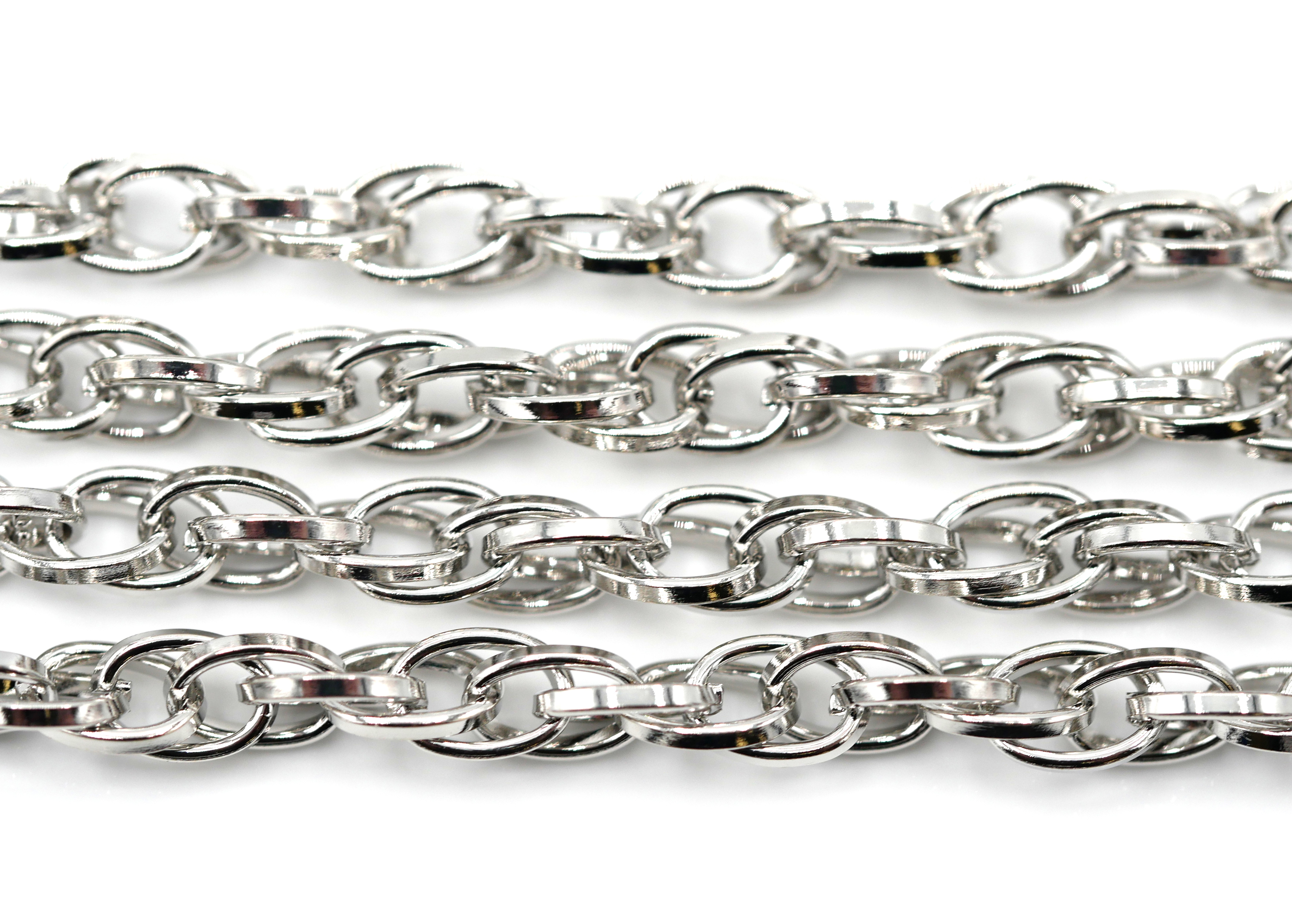1 Meter 3x2mm Steel Rope Jewelry Chain, Antique Silver - Bead Box Bargains
