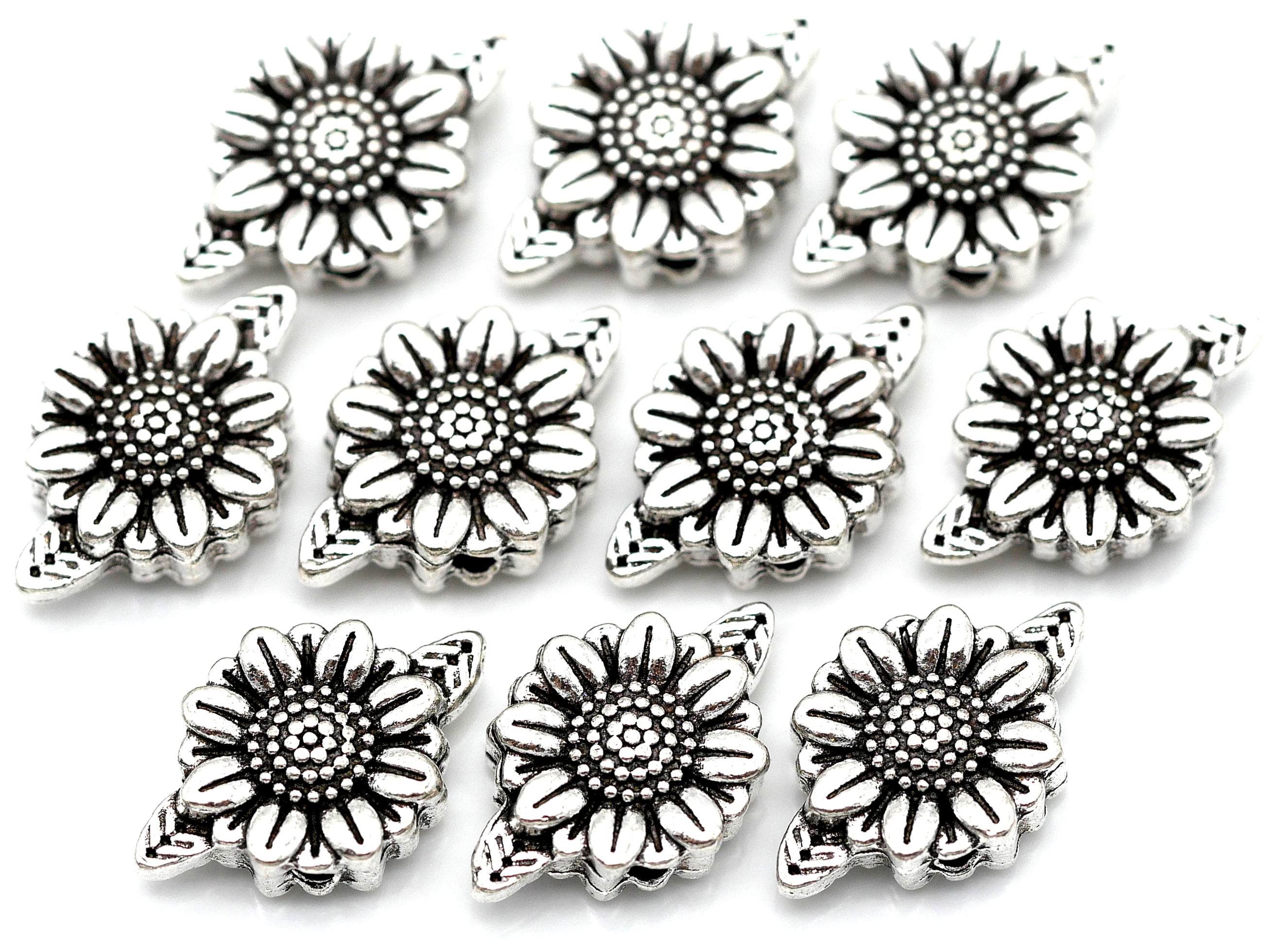 Cross Metal Beads Antique Silver, Pack of 10/20 Beads, 8mm Cross Beads,  Jewelry Making Supplies G1648 