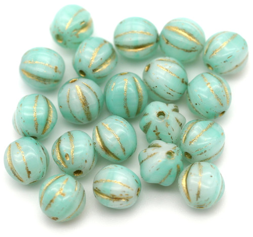 Lot De 20 Perles Turquoise Synthétique Avec Croix - 10x8mm, Jaune - Pour Création De Bijoux