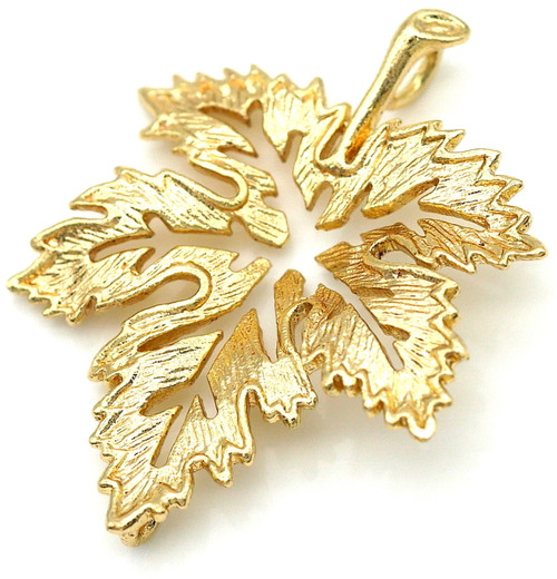 2 Branch Leaf Charms Connector Gold Plated Charms DIY Charms (32x17mm) G34067