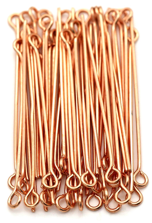 Bulk Lot Of 500 Gold Plated Steel Eye Pins – 21 Gauge, 20mm Long For Jewelry Making