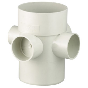 DWV Four Way Riser - 100 x 50