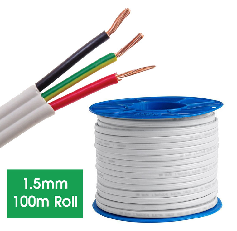 Electrical TPS Cable 1.5mm x 100M - White