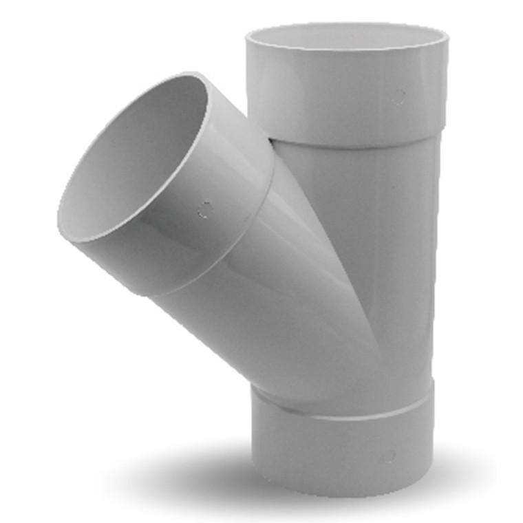 150mm x 45º DWV Plain Junction FxF