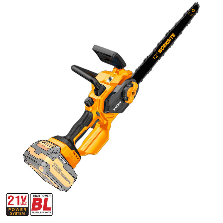 Brushless Chain Saw 12" 21V - SKIN ONLY - EXCLUDES BATTERY AND CHARGER