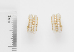 Crystal  huggie earring