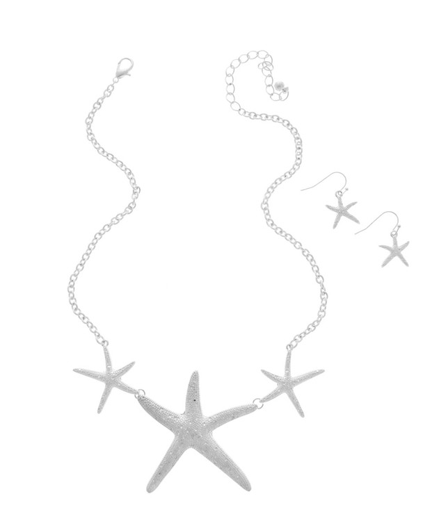 3 STARFISH NECKLACE SET
