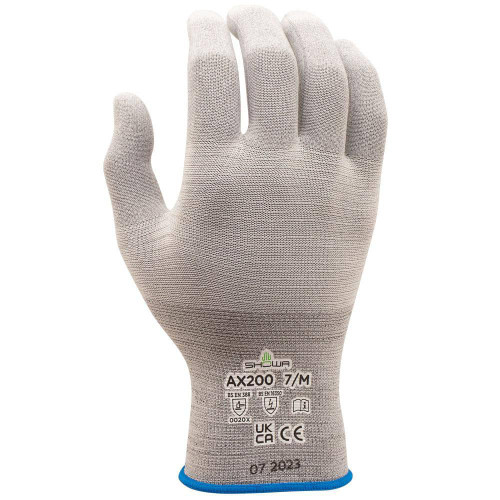 Electrical Protection Gloves & Leather Protectors; Primary Material: Polyurethane ; Lining Material: Seamless Knit with Nylon and Anti-Static Conductive Yarn ; Back Material: Polyurethane ; Color: Gray ; Hand: Pair ; Men's Size: Medium
