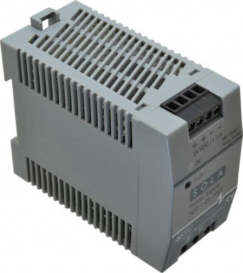 100 Watt, 1.30 Amp, 264 VAC, 375 VDC Input, 24 to 28 VDC Output, DIN Rail Power Supply