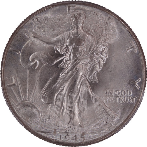 1945 Walking Liberty Half Dollar MS66 PCGS - Obverse