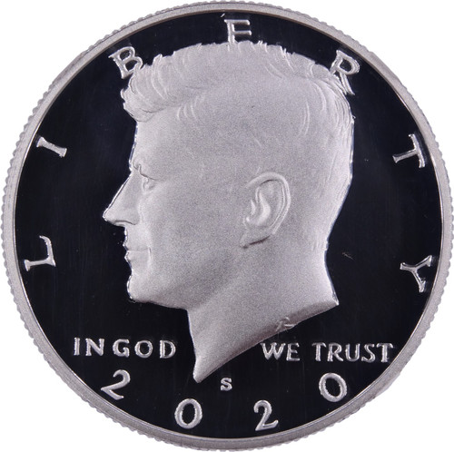 2020-S Kennedy Half Dollar Silver Proof PF70 Ultra Cameo NGC - Obverse