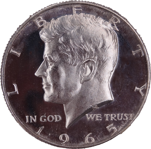 1965 SMS Kennedy Half Dollar MS66 Ultra Cameo NGC - Obverse