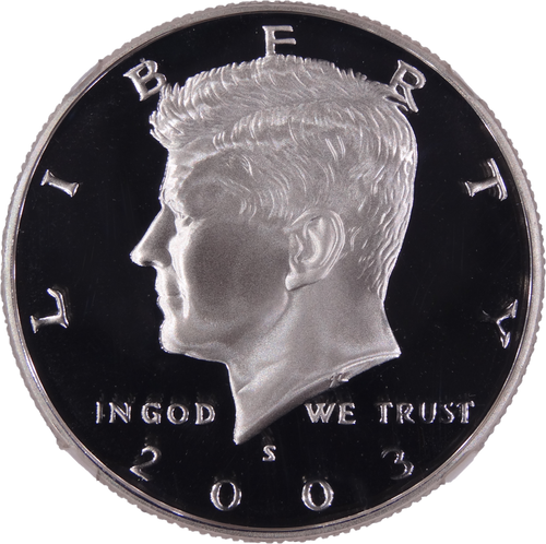 2003-S Kennedy Silver Half Dollar PF70 Ultra Cameo - NGC - Obverse
