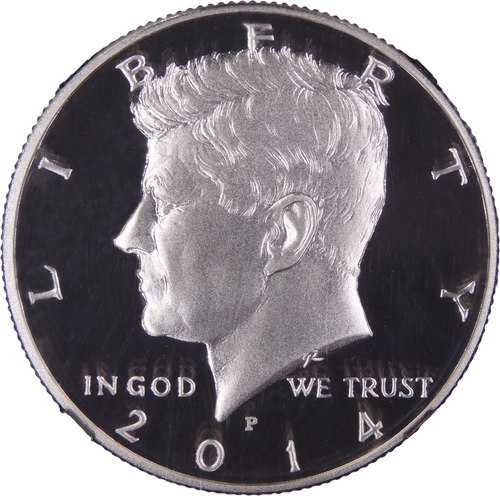 2014-P Kennedy Silver Half Dollar 50th Anniversary High Relief PF70 Ultra Cameo NGC - Obverse