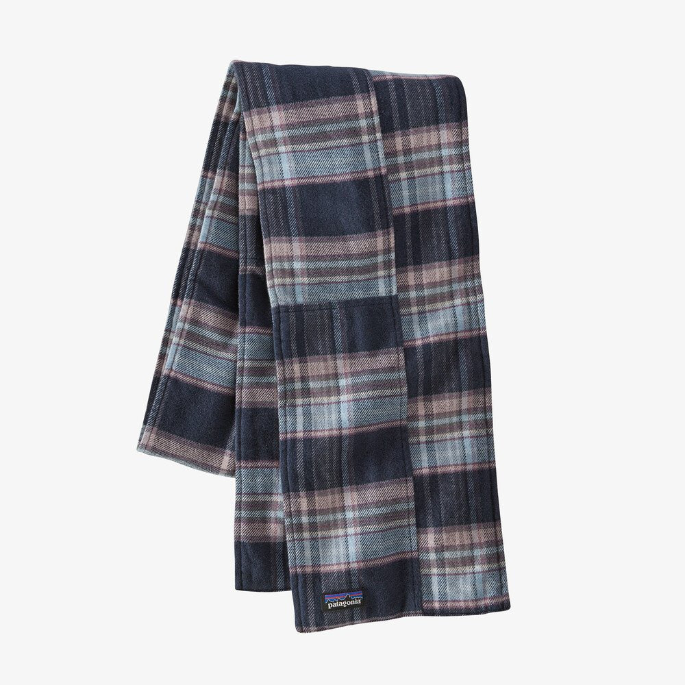 Fjord Flannel Patchwork Scarf - Black Mingo