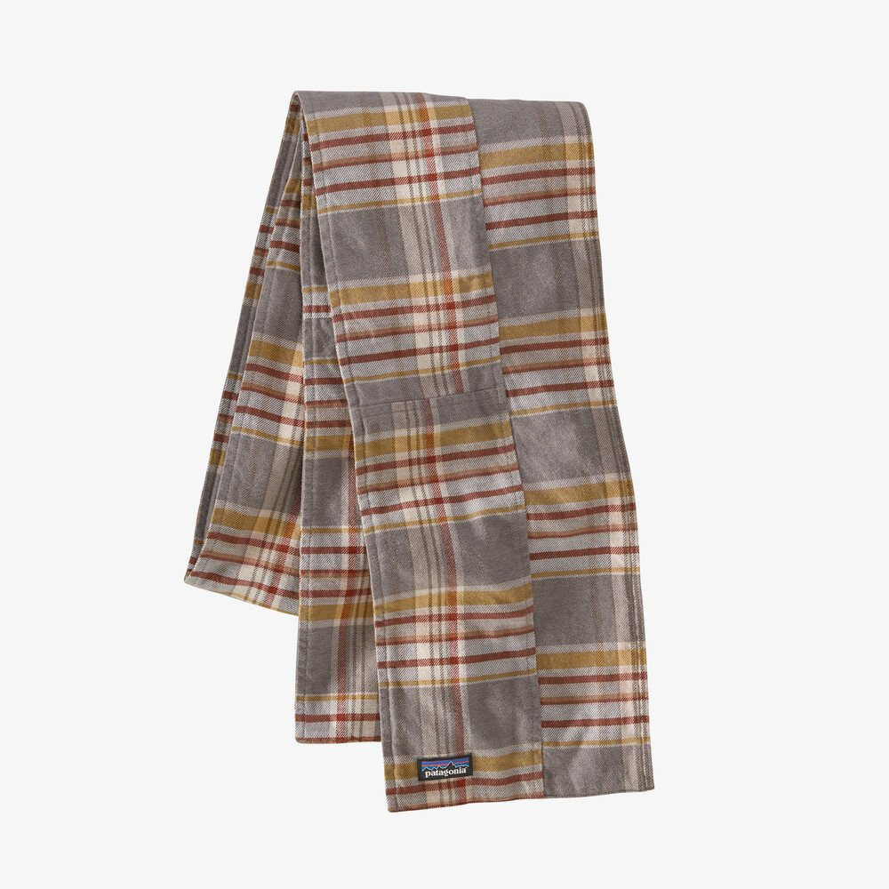 Fjord Flannel Patchwork Scarf - Black Mingo