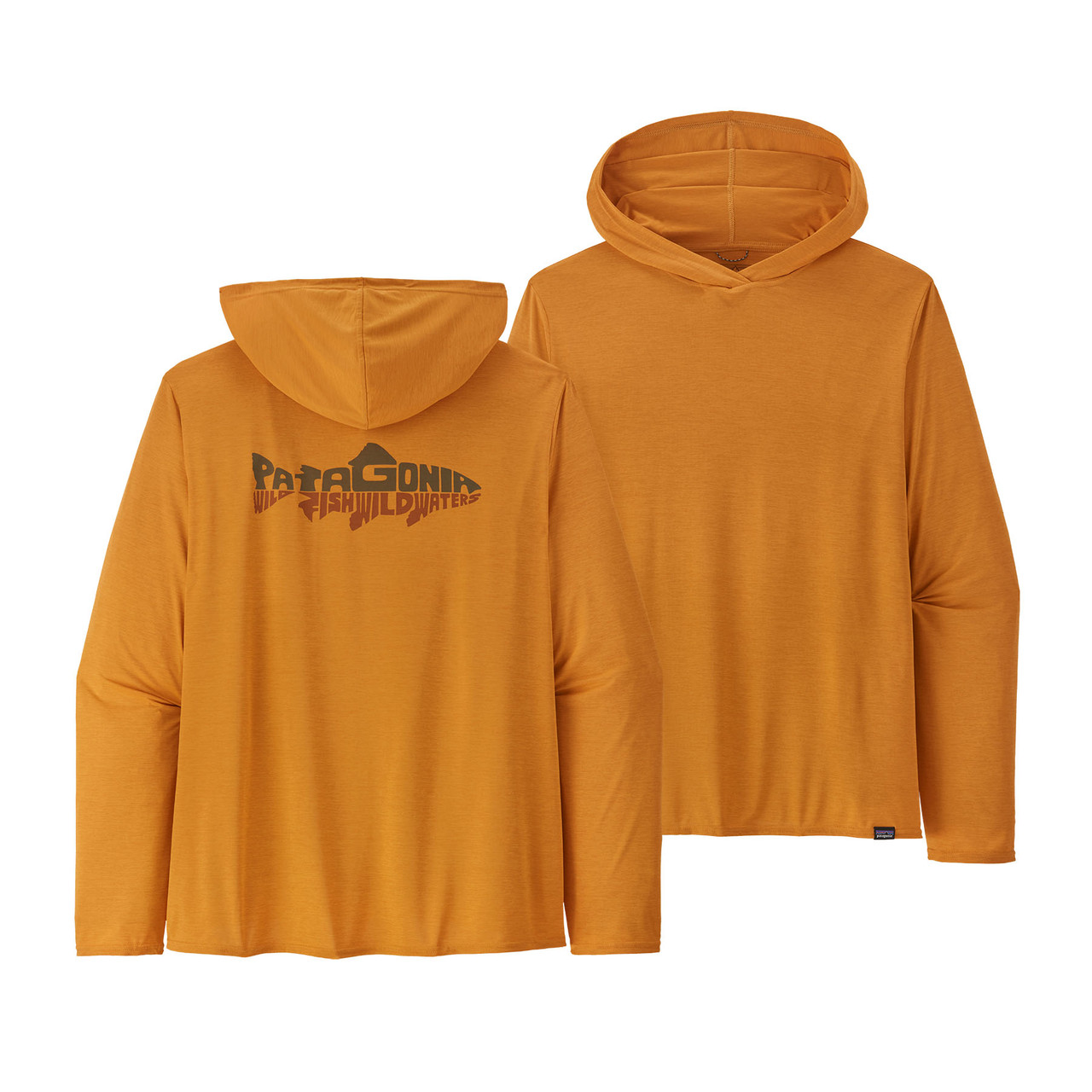 Men's Capilene Cool Daily Graphic Hoody - Relaxed Fit - Black Mingo