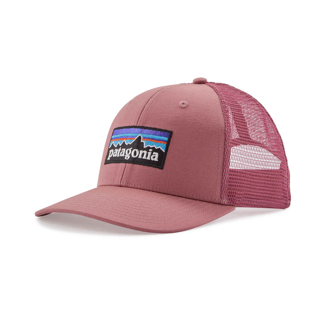 Patagonia P-6 Logo Trucker Hat - Black Mingo