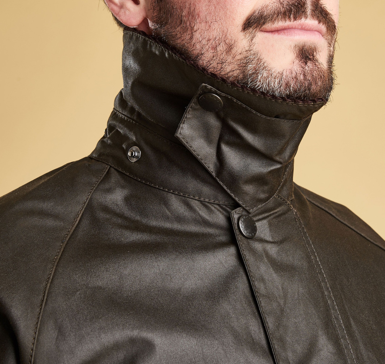 Barbour Classic Beaufort Waxed Jacket - Black Mingo