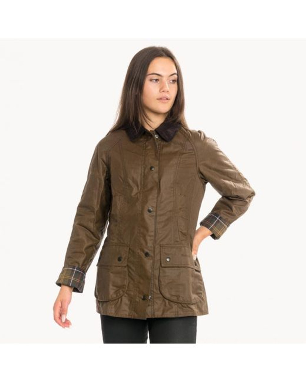 20AW バブアー Barbour BEADNELL WAX JACKET Barbour Women's Beadnell Wax Jacket in Bark (US, Numeric, 6
