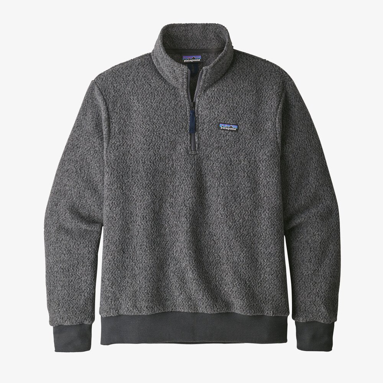 M's Woolyester Fleece Pullover - Black Mingo