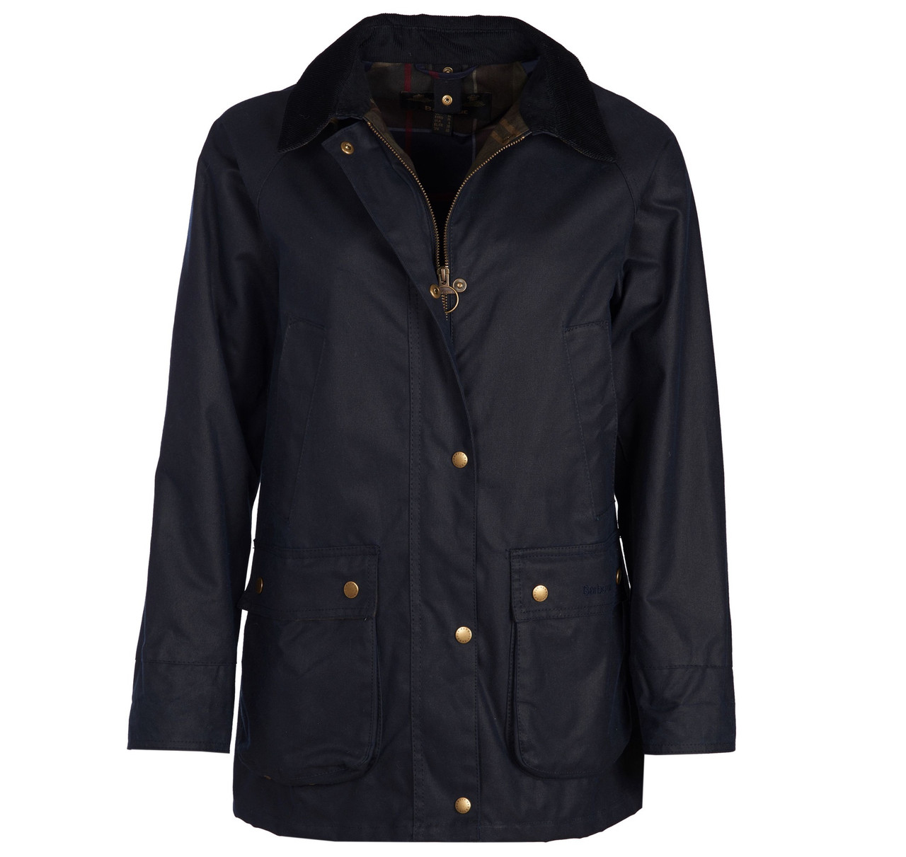 Barbour Acorn Waxed Cotton Jacket - Black Mingo