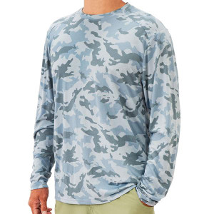 Men's Water Camo Bamboo Lightweight Long Sleeve Men's Water Camo Bamboo Lightweight Long Sleeve