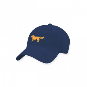 Golden Retriever Needlepoint Performance Hat - Navy Golden Retriever Needlepoint Performance Hat - Navy