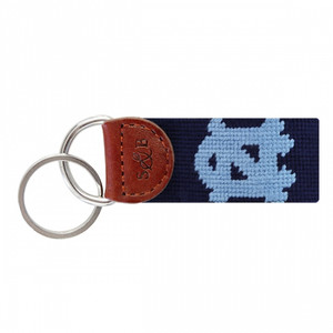 University of North Carolina Needlepoint Key Fob - Dark Navy University of North Carolina Needlepoint Key Fob - Dark Navy