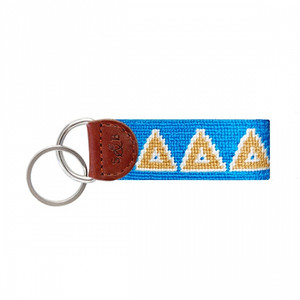 Delta Delta Delta Needlepoint Key Fob Delta Delta Delta Needlepoint Key Fob