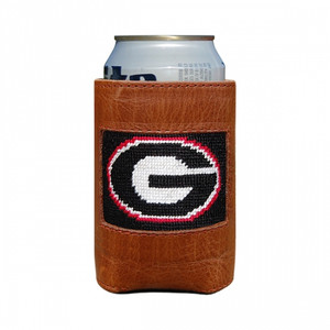 University of Georgia Needlepoint Can Cooler - Black University of Georgia Needlepoint Can Cooler - Black