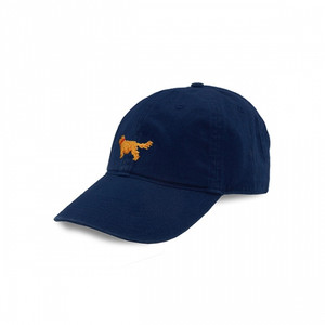 Golden Retriever Needlepoint Hat - Navy Golden Retriever Needlepoint Hat - Navy