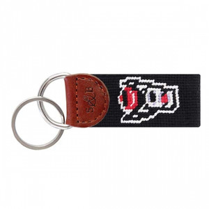 NC State Wolfy Needlepoint Key Fob NC State Wolfy Needlepoint Key Fob