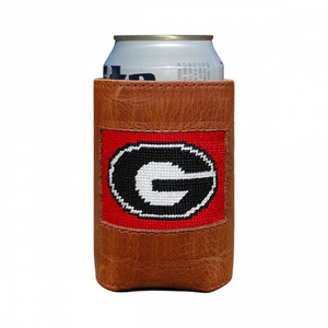 University of Georgia Needlepoint Can Cooler - Red University of Georgia Needlepoint Can Cooler - Red