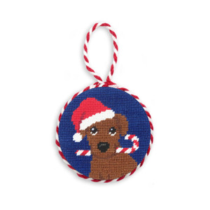 Chocolate Lab Needlepoint Ornament Chocolate Lab Needlepoint Ornament