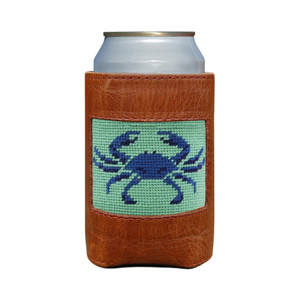 Blue Crab Needlepoint Can Cooler Blue Crab Needlepoint Can Cooler