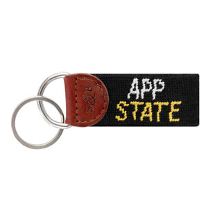 Appalachian State Needlepoint Key Fob Appalachian State Needlepoint Key Fob