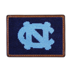 University of North Carolina Needlepoint Card Wallet University of North Carolina Needlepoint Card Wallet