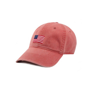 American Flag Needlepoint Hat - Nantucket Red American Flag Needlepoint Hat - Nantucket Red