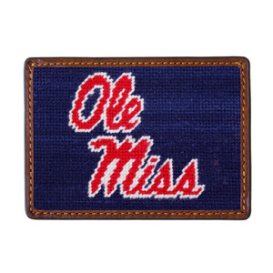 Ole Miss Needlepoint Card Wallet Ole Miss Needlepoint Card Wallet