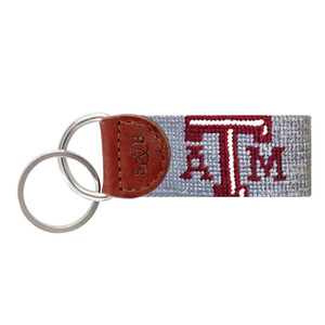 Texas A&M Needlepoint Fob (Grey)