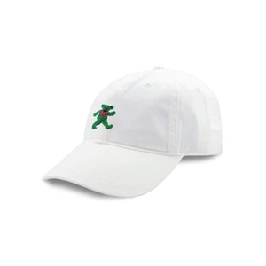 Dancing Bear Needlepoint Hat -White