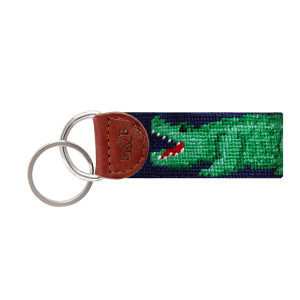 Gator Needlepoint Key Fob Gator Needlepoint Key Fob