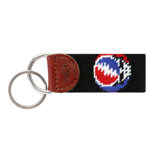 Steal Your Face Needlepoint Key Fob Steal Your Face Needlepoint Key Fob