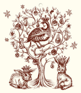 Partridge in a Pear Tree Gift Tags
