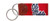 Ole Miss Needlepoint Key Fob - Red