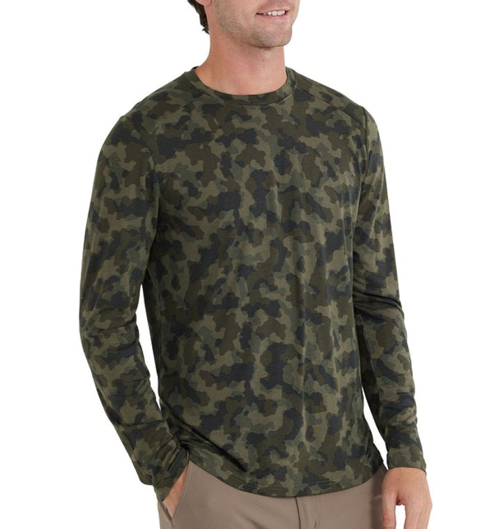 Men's Marshland Camo Bamboo Lightweight Long Sleeve