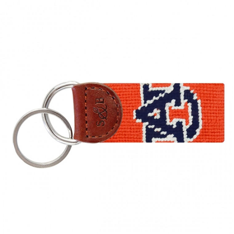 Auburn Needlepoint Fob - Orange