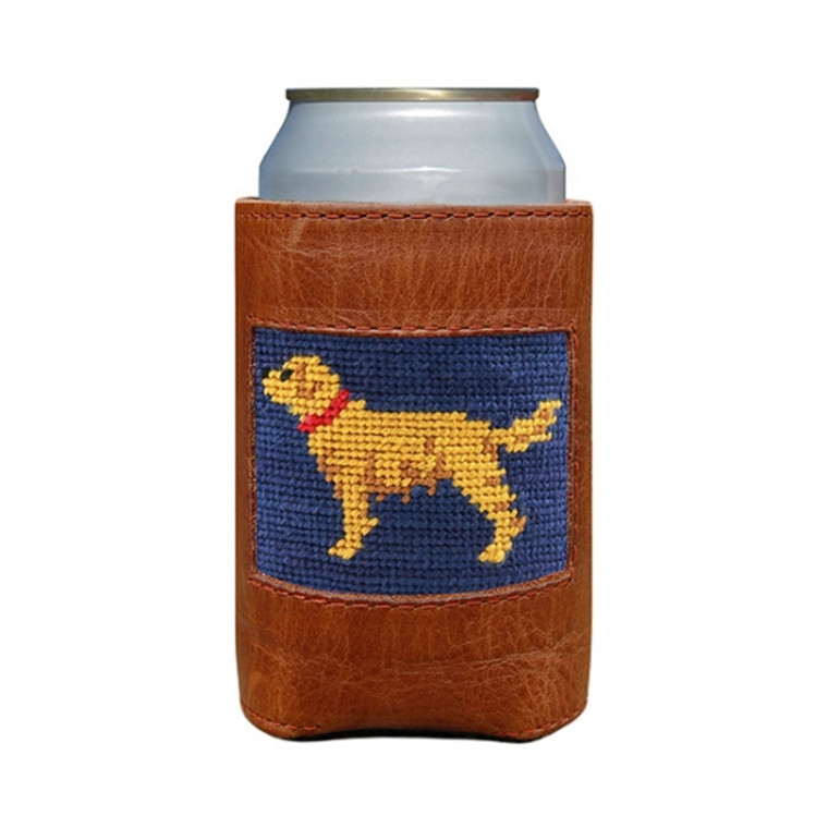 Golden Retriever Needlepoint Can Cooler